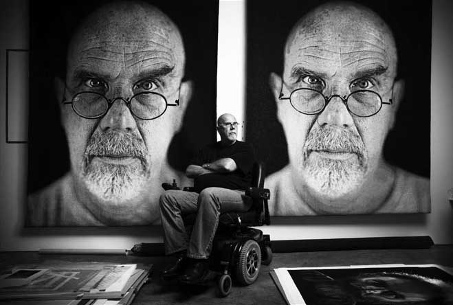 Chuck Close photograph