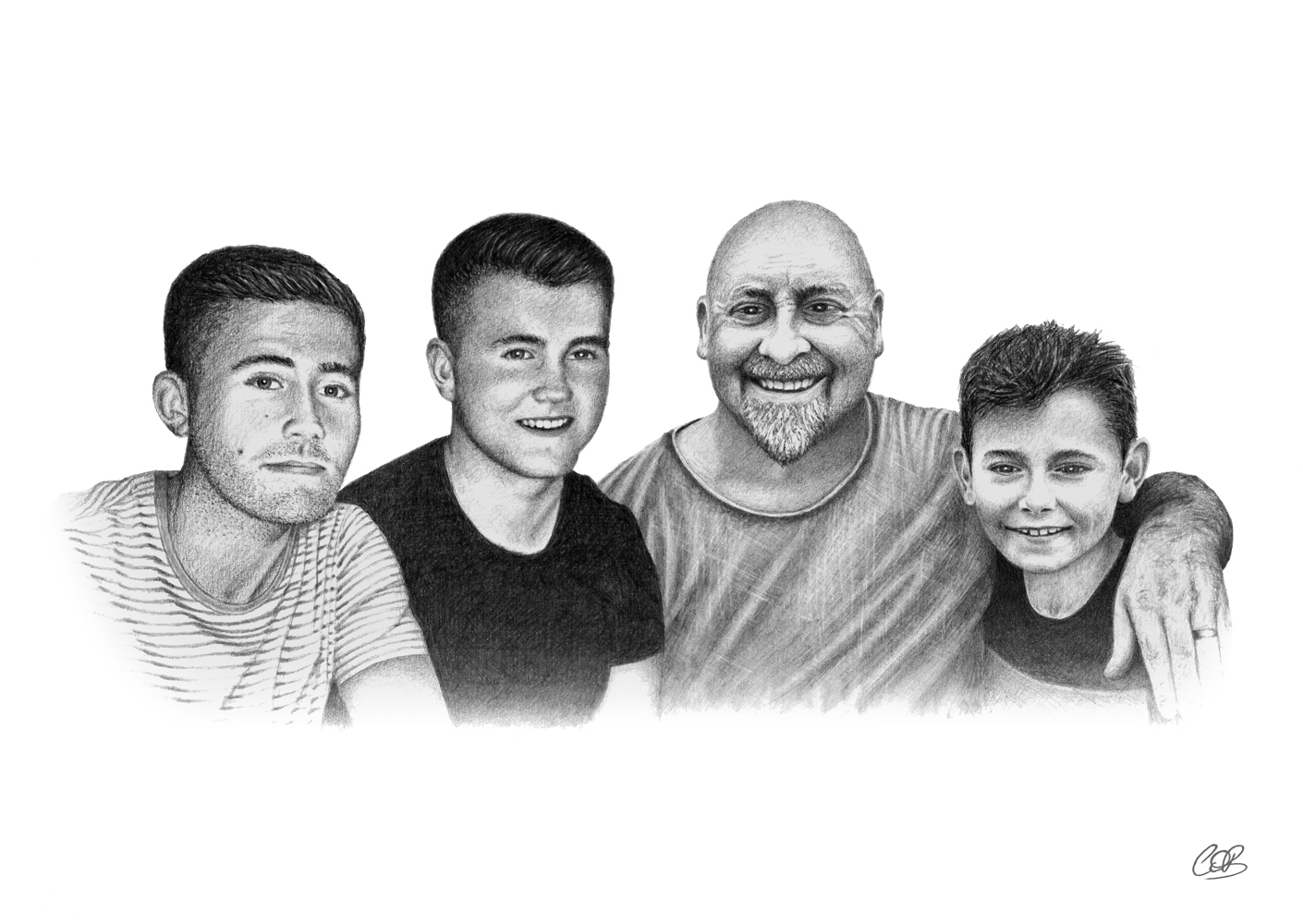 Denny and the Boys drawing