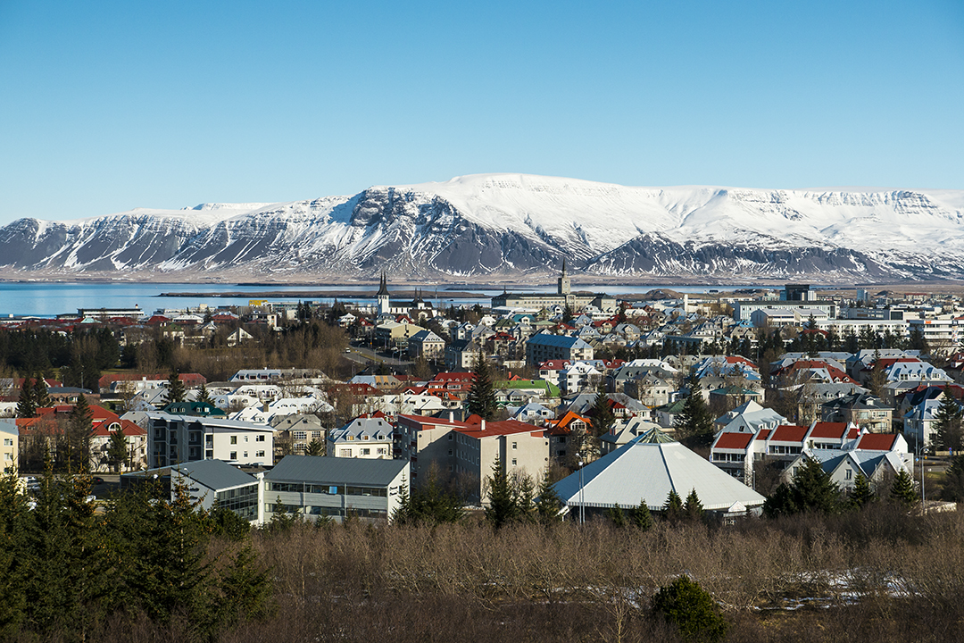 View of Reykjavik from Perlan, Iceland