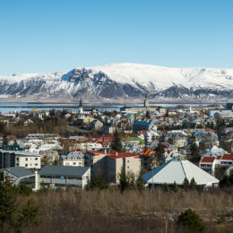 View of Reykjavik from Perlan, Iceland